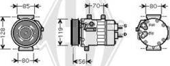 Diederichs DCK1183 - Kompresors, Gaisa kond. sistēma www.autospares.lv