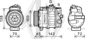 Diederichs DCK1343 - Compressor, air conditioning www.autospares.lv