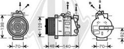 Diederichs DCK1347 - Kompresors, Gaisa kond. sistēma www.autospares.lv