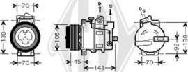 Diederichs DCK1352 - Kompresors, Gaisa kond. sistēma www.autospares.lv