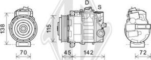 Diederichs DCK1366 - Kompresors, Gaisa kond. sistēma www.autospares.lv