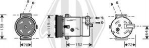 Diederichs DCK1382 - Kompresors, Gaisa kond. sistēma www.autospares.lv