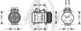 Diederichs DCK1329 - Kompresors, Gaisa kond. sistēma autospares.lv