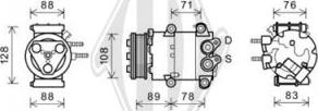 Diederichs DCK1289 - Kompresors, Gaisa kond. sistēma www.autospares.lv