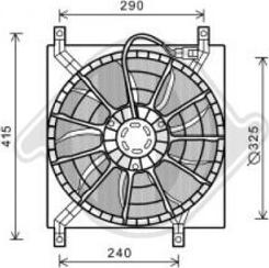 Diederichs DCL1078 - Fan, radiator www.autospares.lv