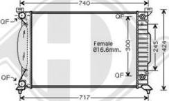 Diederichs DCM1467 - Радиатор, охлаждение двигателя www.autospares.lv