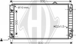 Diederichs DCM1485 - Radiator, engine cooling www.autospares.lv