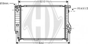 Diederichs DCM1539 - Radiators, Motora dzesēšanas sistēma www.autospares.lv