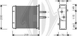 Diederichs DCM1071 - Siltummainis, Salona apsilde www.autospares.lv