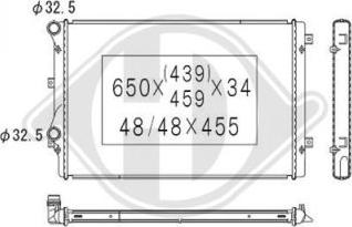 Diederichs DCM3442 - Radiators, Motora dzesēšanas sistēma www.autospares.lv