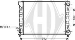 Diederichs DCM3408 - Radiators, Motora dzesēšanas sistēma autospares.lv