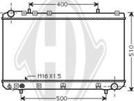 Diederichs DCM3608 - Radiators, Motora dzesēšanas sistēma autospares.lv