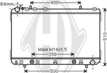 Diederichs DCM3616 - Радиатор, охлаждение двигателя www.autospares.lv