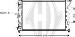 Diederichs DCM3391 - Radiators, Motora dzesēšanas sistēma autospares.lv