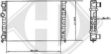 Diederichs DCM3370 - Radiators, Motora dzesēšanas sistēma autospares.lv