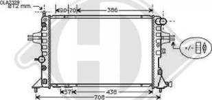 Diederichs DCM2647 - Radiators, Motora dzesēšanas sistēma www.autospares.lv