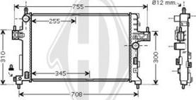 Diederichs DCM2663 - Radiators, Motora dzesēšanas sistēma www.autospares.lv