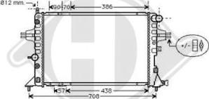 Diederichs DCM2624 - Radiators, Motora dzesēšanas sistēma www.autospares.lv