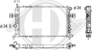 Diederichs DCM2623 - Radiators, Motora dzesēšanas sistēma www.autospares.lv