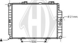 Diederichs DCM2387 - Radiator, engine cooling www.autospares.lv