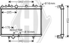 Diederichs DCM2794 - Радиатор, охлаждение двигателя www.autospares.lv