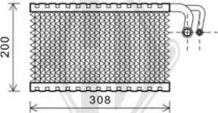 Diederichs DCV1021 - Iztvaikotājs, Gaisa kondicionēšanas sistēma www.autospares.lv