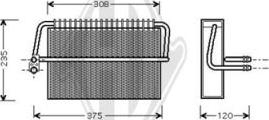 Diederichs DCV1073 - Iztvaikotājs, Gaisa kondicionēšanas sistēma www.autospares.lv