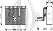 Diederichs DCV1108 - Iztvaikotājs, Gaisa kondicionēšanas sistēma autospares.lv