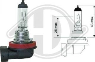 Diederichs LID10040 - Kvēlspuldze, Tālās gaismas lukturis autospares.lv