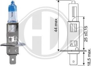 Diederichs LID10065 - Kvēlspuldze, Tālās gaismas lukturis www.autospares.lv