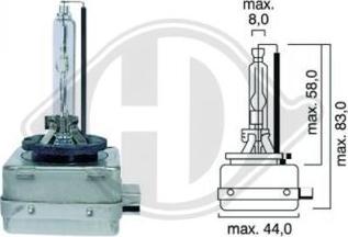 Diederichs LID10002 - Bulb, spotlight www.autospares.lv