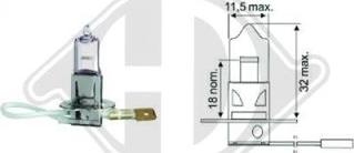 Diederichs LID10015 - Kvēlspuldze, Tālās gaismas lukturis autospares.lv