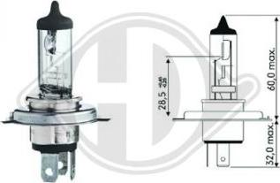 Diederichs LID10010 - Bulb, spotlight www.autospares.lv