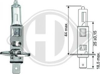 Diederichs LID10013 - Kvēlspuldze, Tālās gaismas lukturis autospares.lv