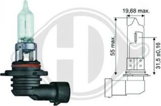 Diederichs LID10026 - Kvēlspuldze, Tālās gaismas lukturis www.autospares.lv