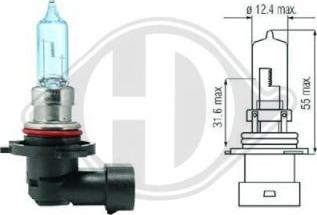 Diederichs LID10027 - Kvēlspuldze, Tālās gaismas lukturis www.autospares.lv