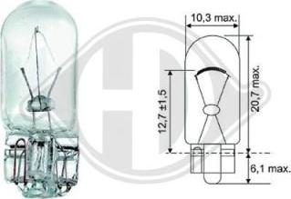 Diederichs LID10078 - Bulb, indicator www.autospares.lv