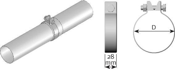 Dinex 99553 - Соединительные элементы, система выпуска www.autospares.lv