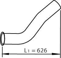 Dinex 48120 - Izplūdes caurule www.autospares.lv