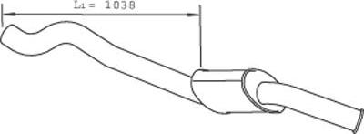 Dinex 47696 - Izplūdes gāzu trokšņa slāpētājs (pēdējais) www.autospares.lv