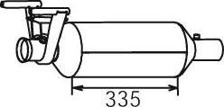 Dinex 56346 - Nosēdumu / Daļiņu filtrs, Izplūdes gāzu sistēma www.autospares.lv