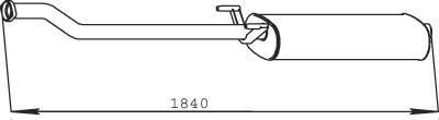 Dinex 56314 - Middle Silencer www.autospares.lv