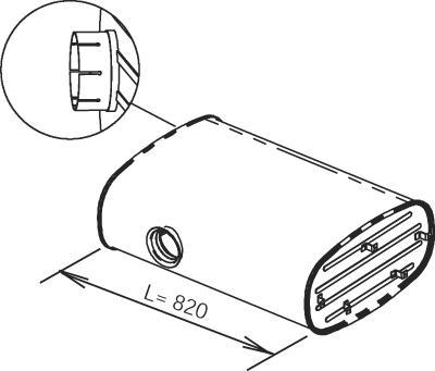 Dinex 64377 - Vidējais izpl. gāzu trokšņa slāpētājs www.autospares.lv