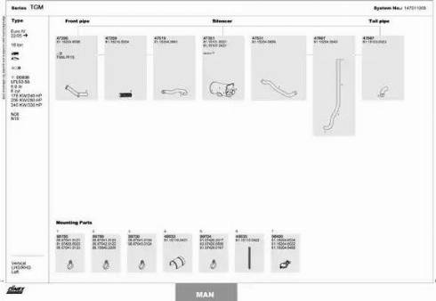 Dinex 147011005 - Izplūdes gāzu sistēma www.autospares.lv