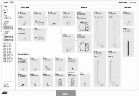 Dinex 147101012 - Izplūdes gāzu sistēma www.autospares.lv