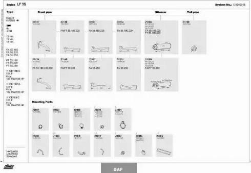 Dinex 121000015 - Izplūdes gāzu sistēma www.autospares.lv