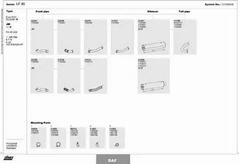 Dinex 121000038 - Izplūdes gāzu sistēma www.autospares.lv