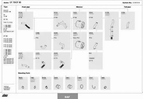 Dinex 121001014 - Izplūdes gāzu sistēma www.autospares.lv