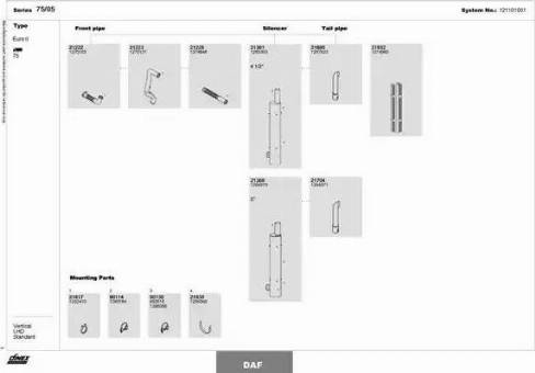 Dinex 121101001 - Izplūdes gāzu sistēma www.autospares.lv