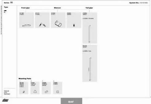 Dinex 121101003 - Izplūdes gāzu sistēma www.autospares.lv